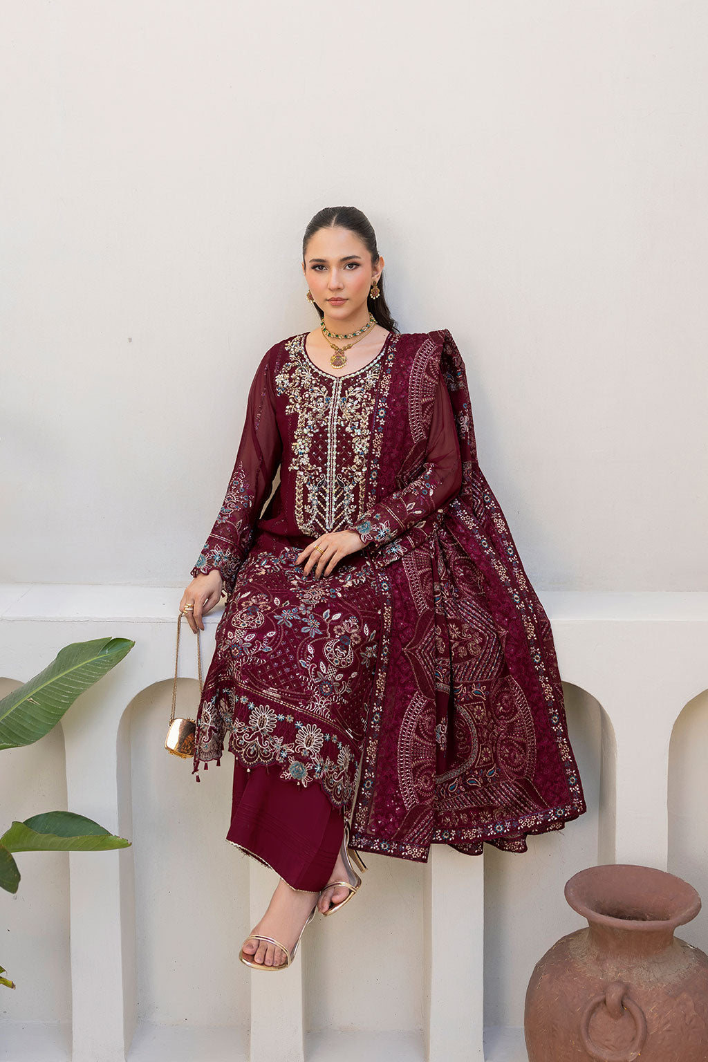 Ramsha | Dastaan Formals | T-503 - Formal Dress - available at Maria Faisal in UK and USA.
