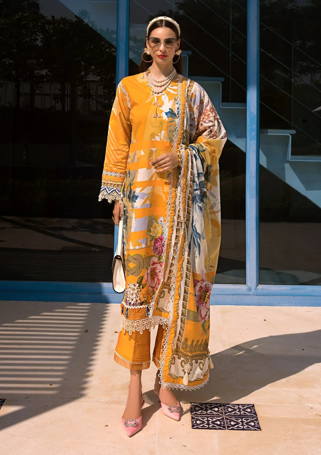 Elaf Premium | Prints Collection 2024 | EOP-01A SEDONA - Ladies Clothes - Maria Faisal