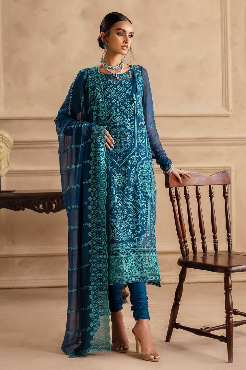 Gul Ahmed | Festive Eid 25 | LE-52004 by Maria Faisal - Registered Vendor of : Gul Ahmed - type : Ladies Clothes - 100% original wedding dresses
