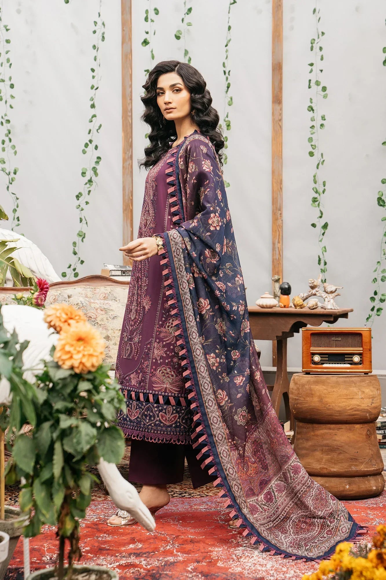 Ethnic | Rozana Collection SS 24 | E0406/203/520 - Ladies Clothes - Maria Faisal