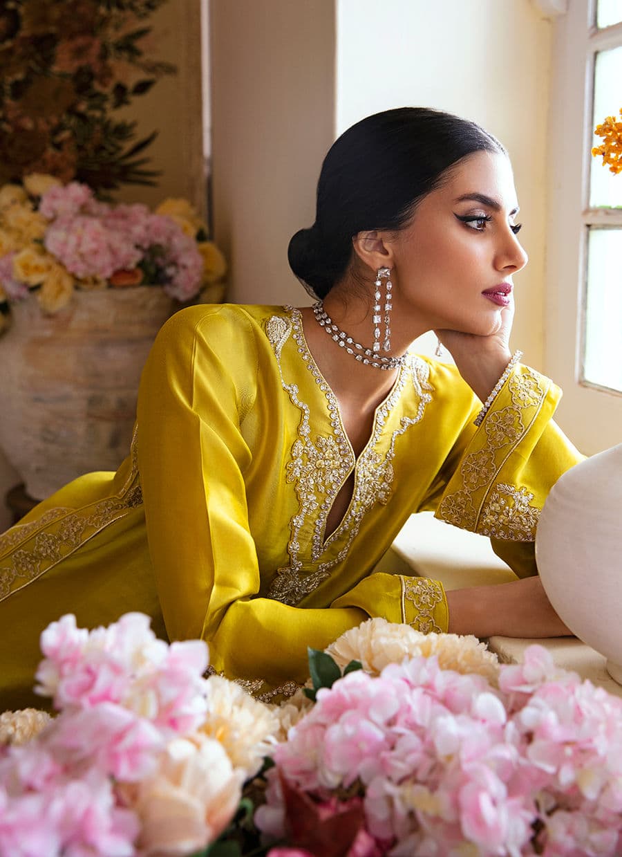 Farah Talib Aziz | Mayna Festive Luxe | Veesta Lime