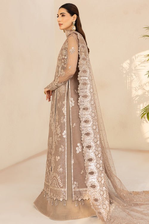 Farasha | Lu Zella Premium Formals 25 | Misty Grace - is Silver Gold dress from Farasha - Ladies Clothes - Maria Faisal