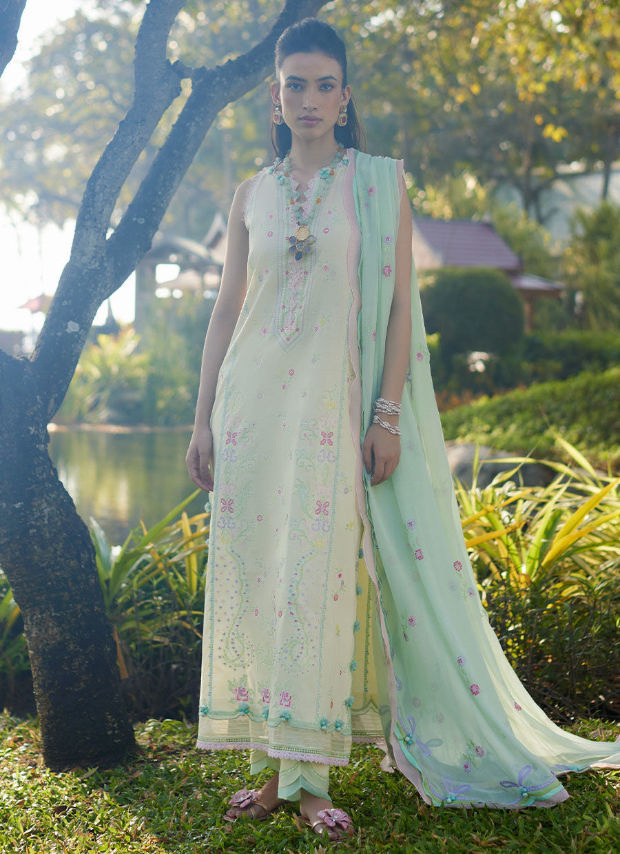 Farah Talib Aziz | Suay Lawn 24 | VAIA YELLOW - Ladies Clothes - Maria Faisal