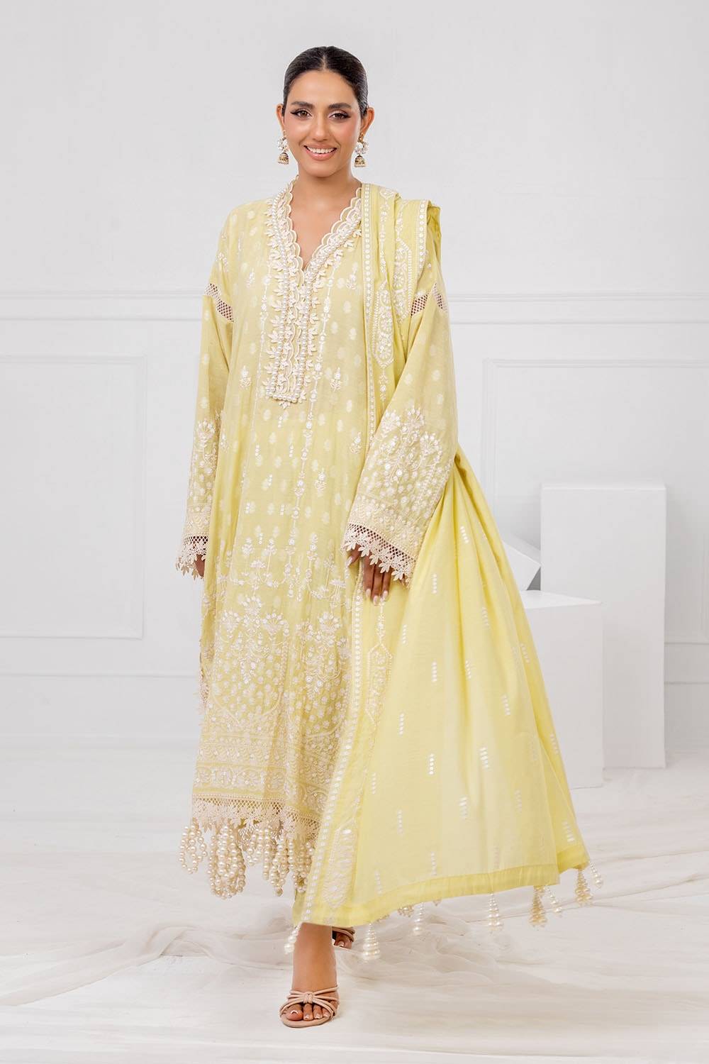 Gul Ahmed | Festive Eid 25 | FE-52080 by Maria Faisal - Registered Vendor of : Gul Ahmed - type : Ladies Clothes - 100% original wedding dresses