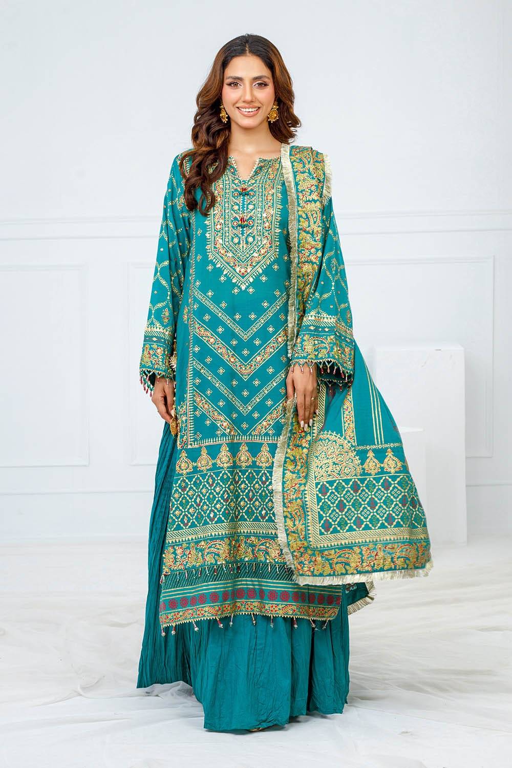 Gul Ahmed | Festive Eid 25 | FE-52096 by Maria Faisal - Registered Vendor of : Gul Ahmed - type : Ladies Clothes - 100% original wedding dresses