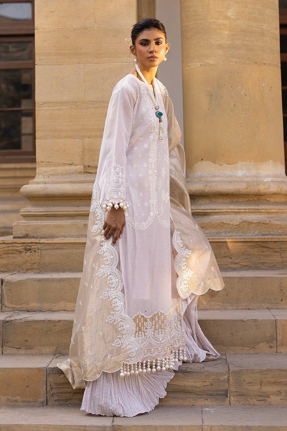 Gul Ahmed | Festive Eid 25 |FE-52144 by Maria Faisal - Registered Vendor of : Gul Ahmed - type : Ladies Clothes - 100% original wedding dresses