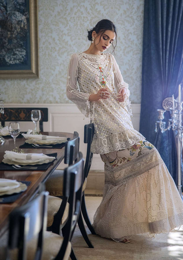 Layla Chatoor | Luxury Pret | Kaamdani Tunic - Luxury Dress - available at Maria Faisal in UK and USA.