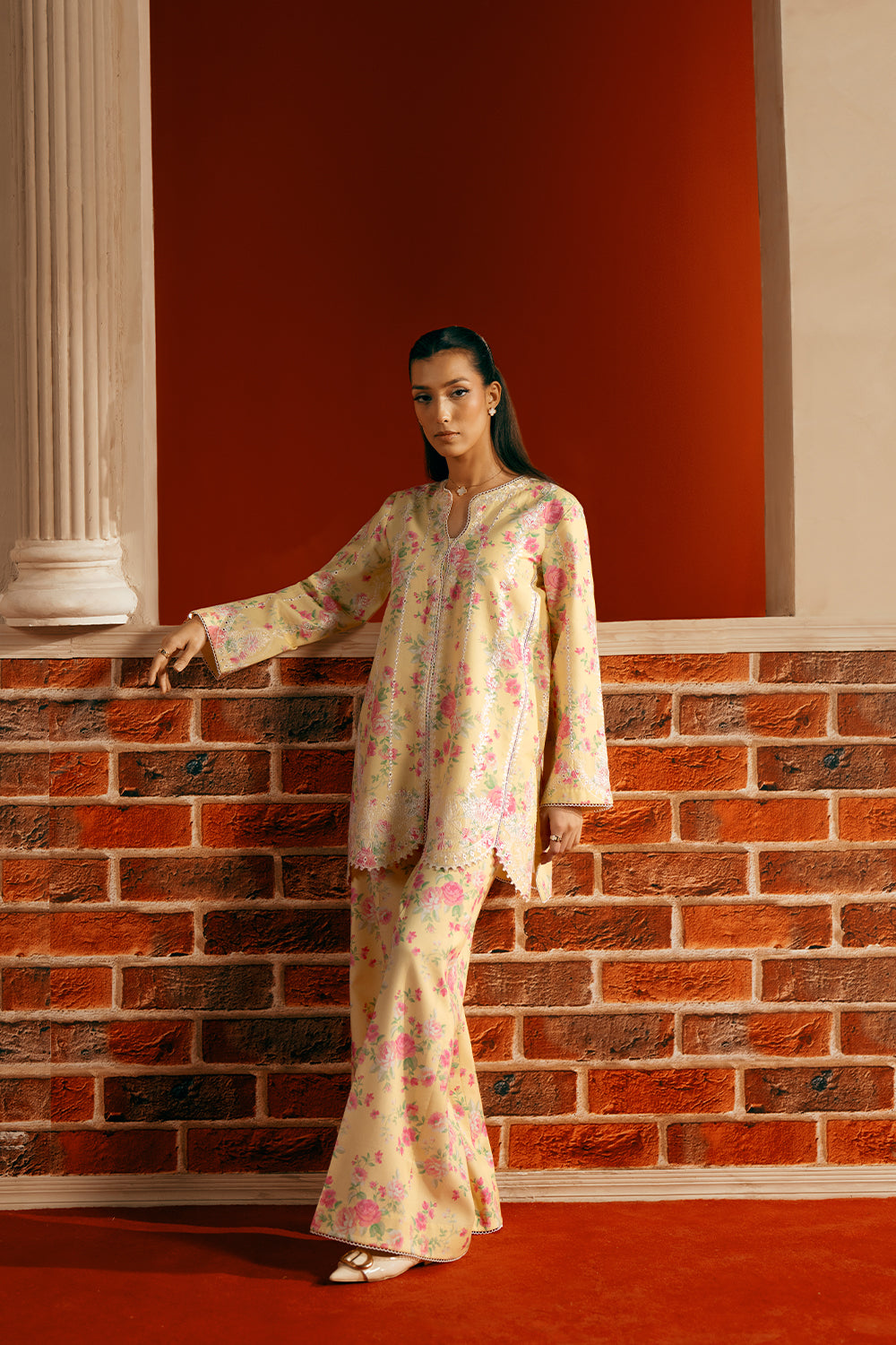 Saira Rizwan | Joolie Co ords | YELLOW-JBP25-01 - Ladies Clothes - Maria Faisal