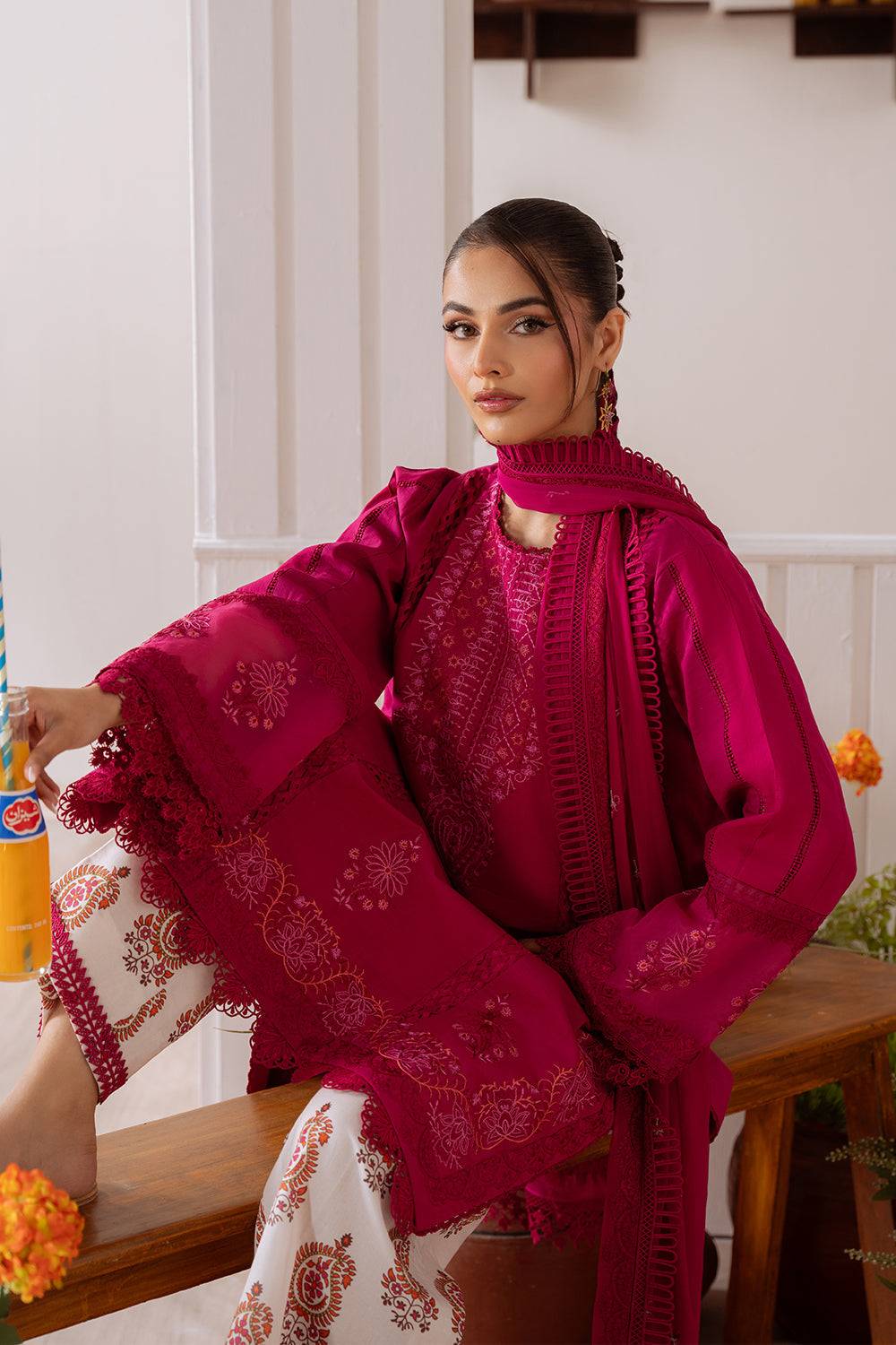 Saira Rizwan | Laanem Summer Lawn 25 | ZAFIRA-B-SRL25-03 by Maria Faisal - Registered Vendor of : Saira Rizwan - type : Ladies Clothes - 100% original wedding dresses