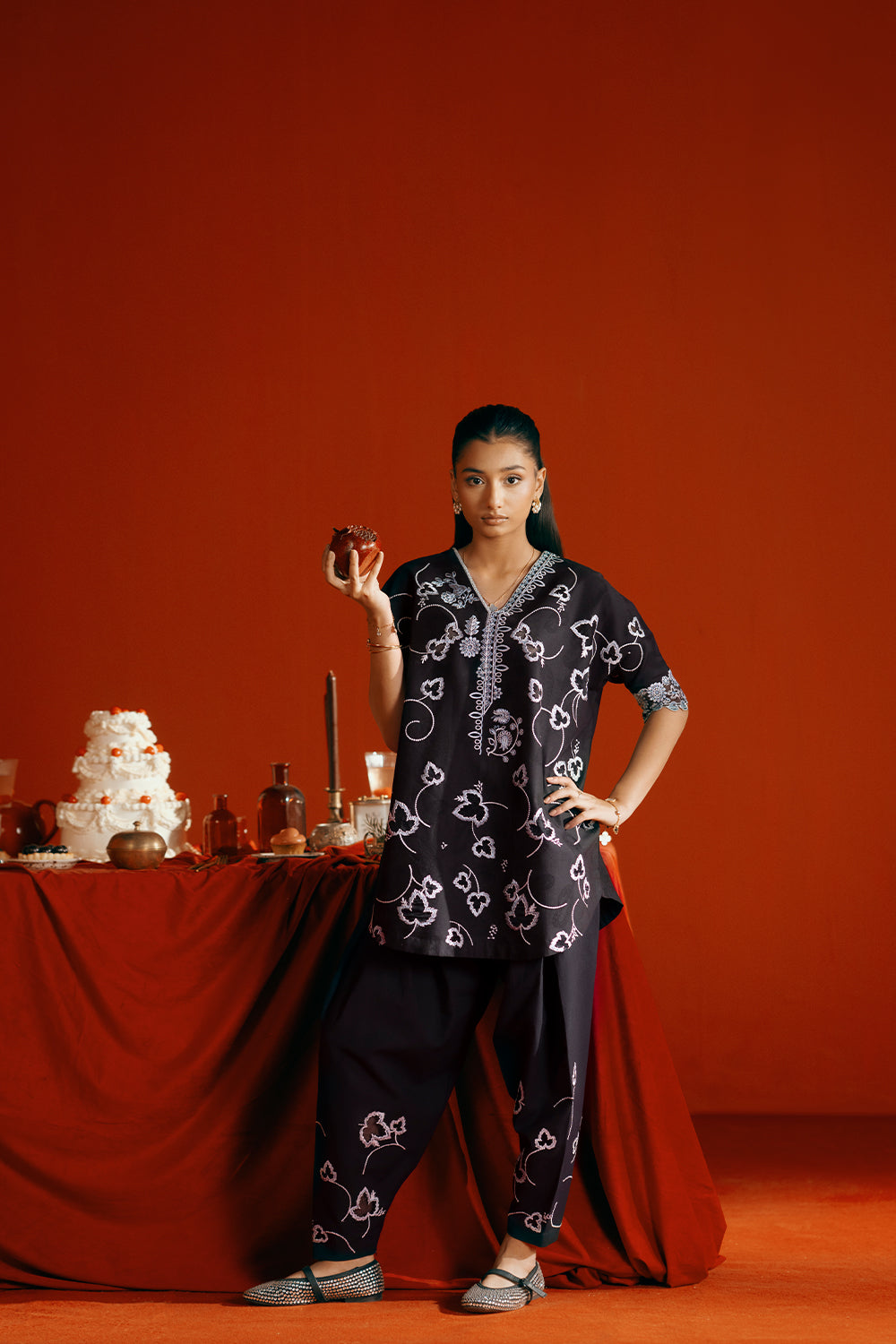 Saira Rizwan | Joolie Co ords | JOOLIE BLACK - JBP25-06 - Ladies Clothes - Maria Faisal