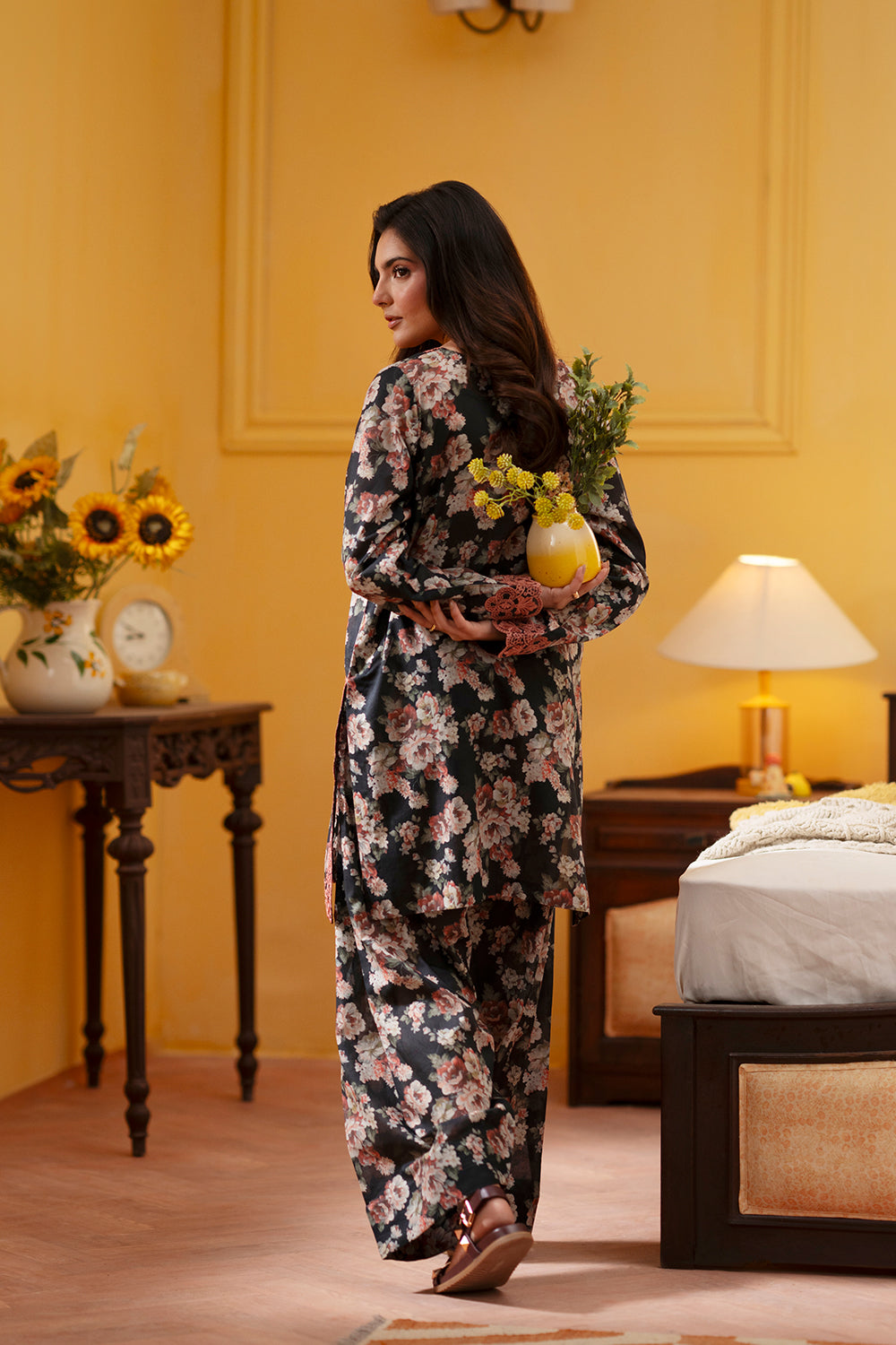 Saira Rizwan | Joolie Co ords | CHARCOAL-JBP25-02 - Ladies Clothes - Maria Faisal
