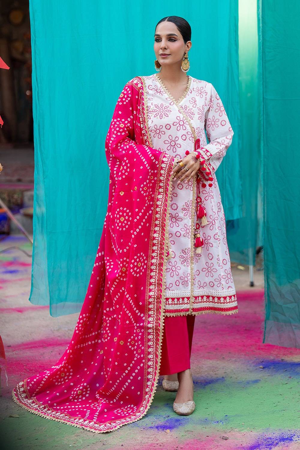 Gul Ahmed | Chunri Lawn 25 | CL-52411 A by Maria Faisal - Registered Vendor of : Gul Ahmed - type : Ladies Clothes - 100% original wedding dresses