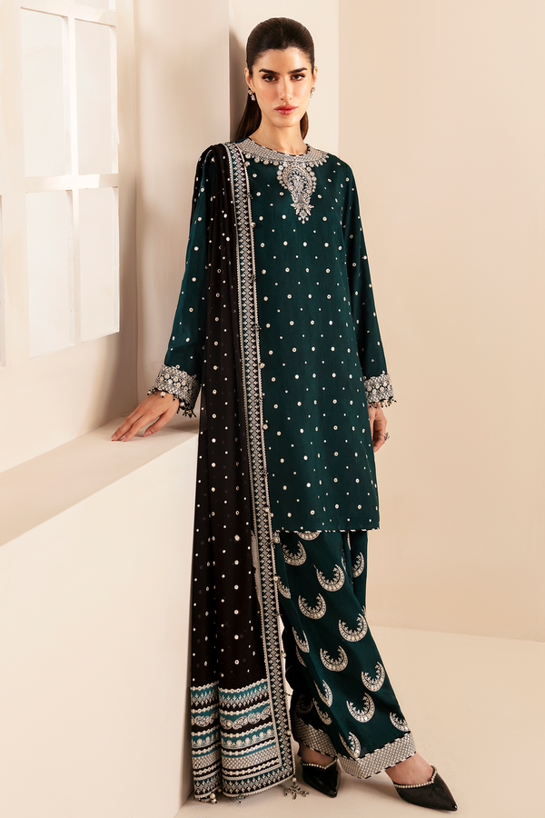 Jazmin | Formals Collection | Raw Silk UR-7035 - Ladies Clothes - Maria Faisal