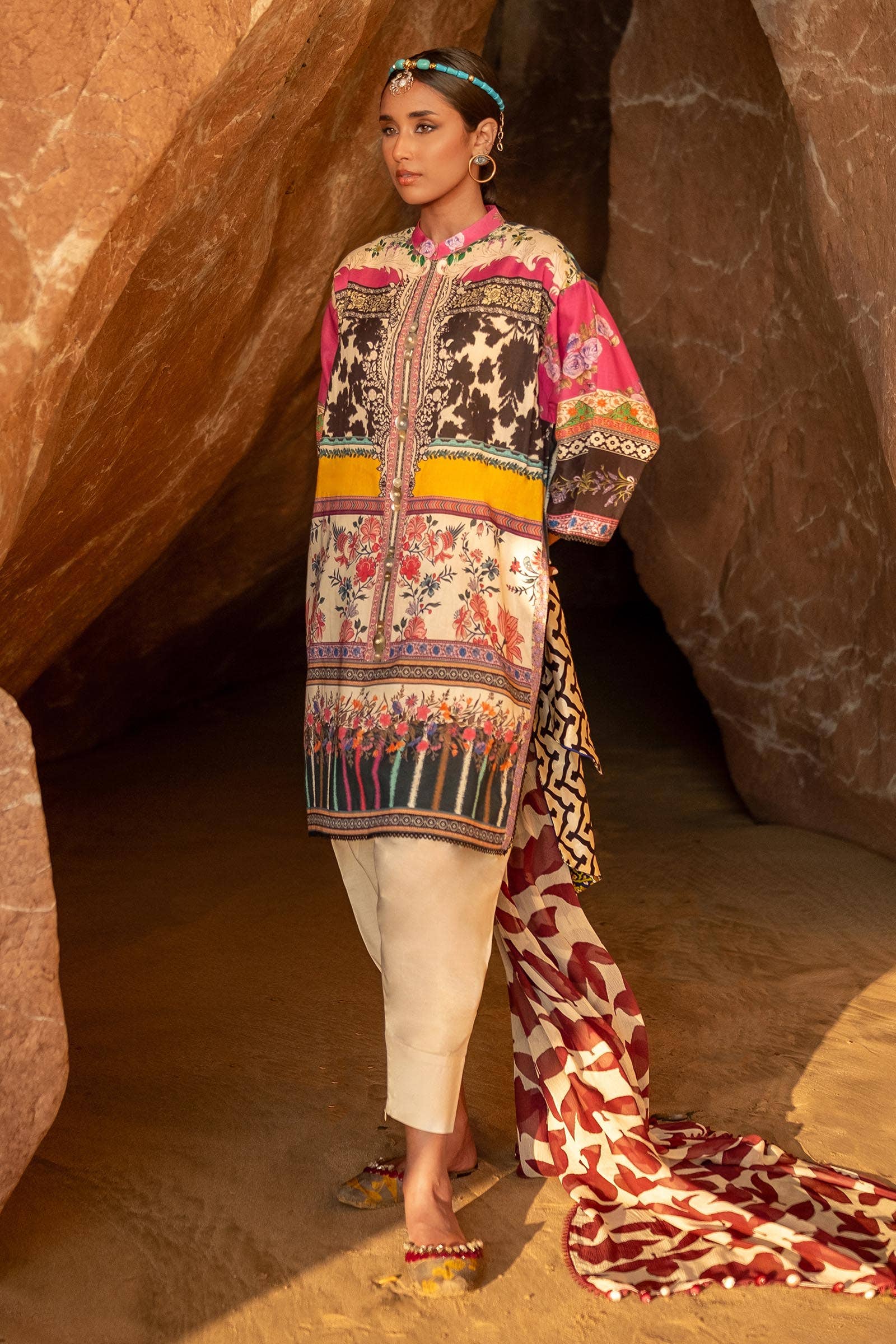 Sana Safinaz | Mahay Spring 24 | H241-027A-2I - Ladies Clothes - Maria Faisal