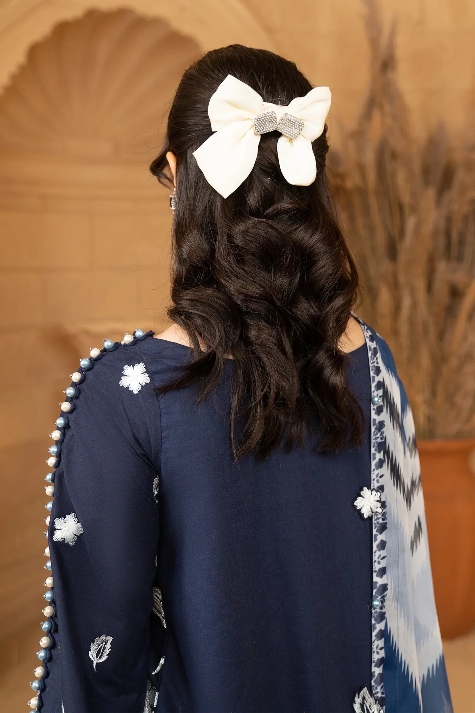 Hemstitch | Summer Luxury Lawn 24 | Ice Blue - Ladies Clothes - Maria Faisal