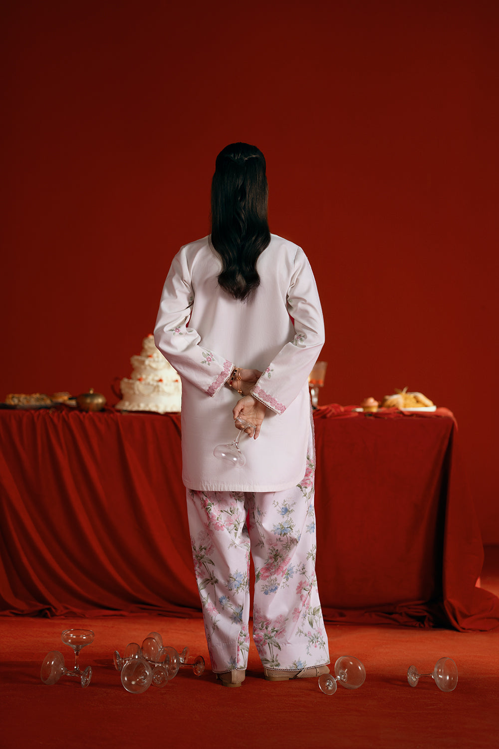 Saira Rizwan | Joolie Co ords |JOOLIE WHITE - JBP25-07 - Ladies Clothes - Maria Faisal