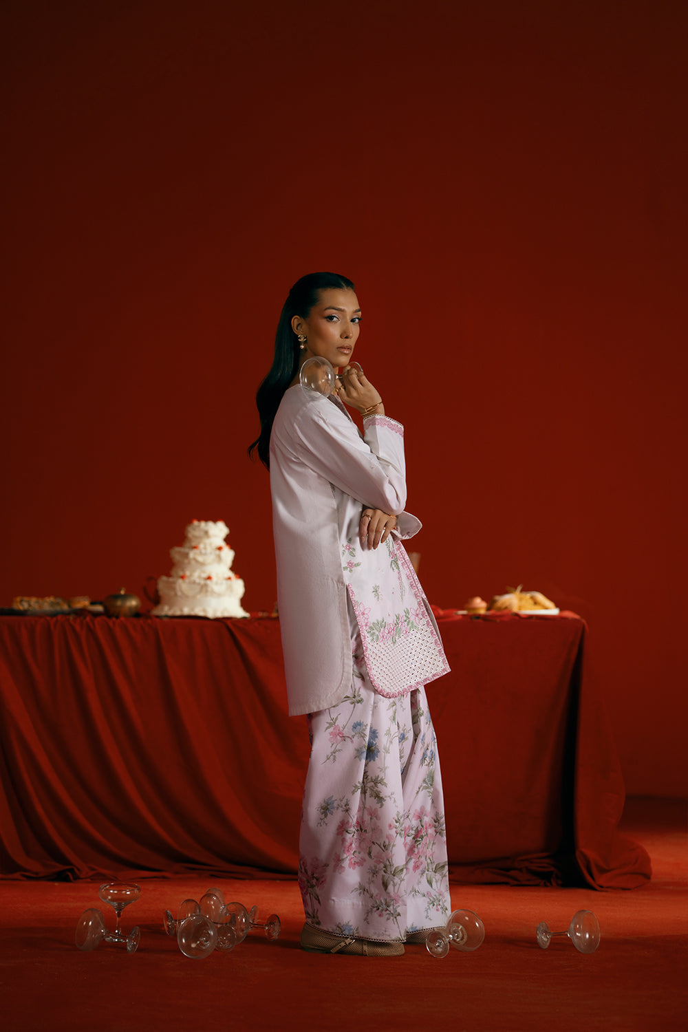 Saira Rizwan | Joolie Co ords |JOOLIE WHITE - JBP25-07 - Ladies Clothes - Maria Faisal