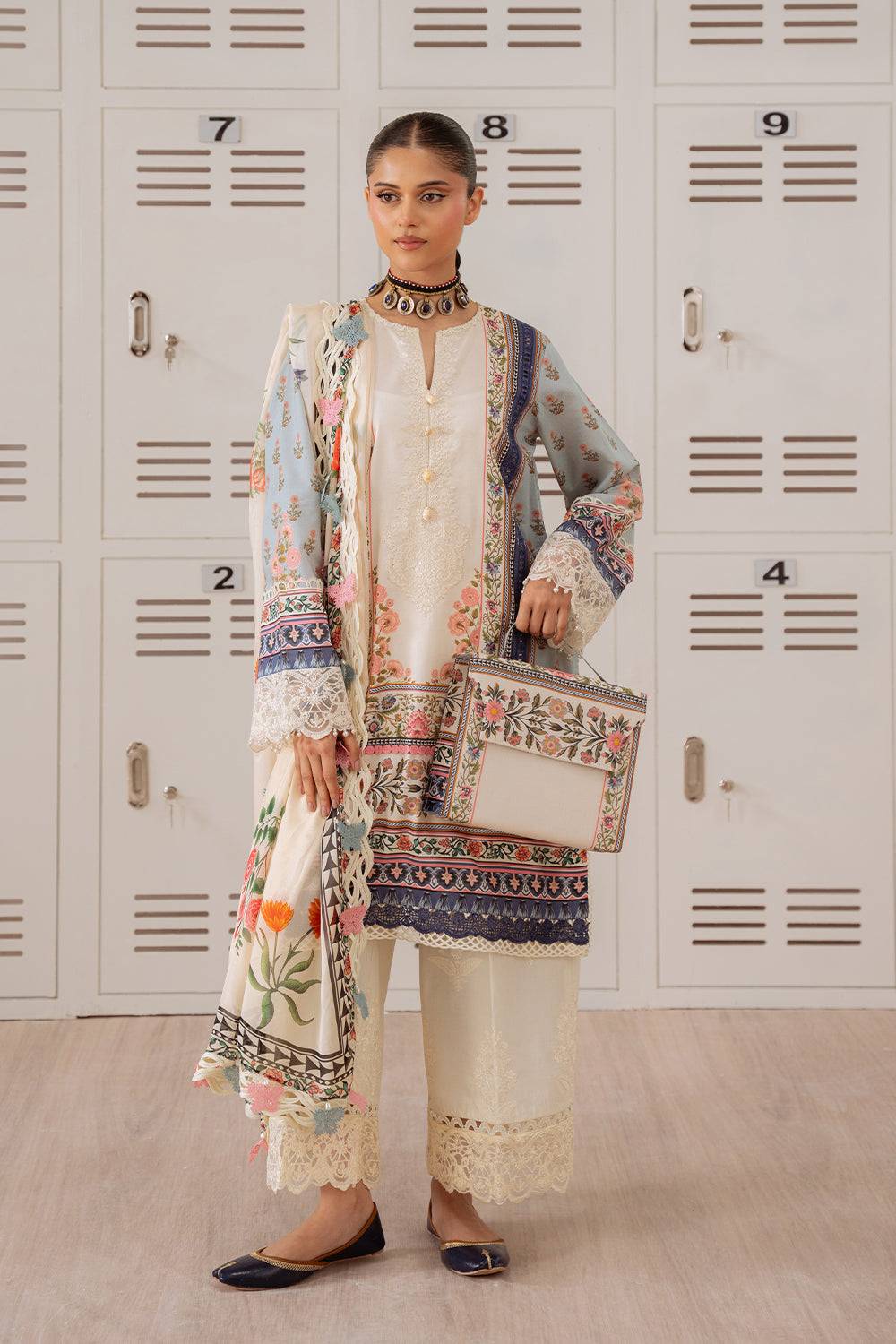 Saira Rizwan | Laanem Summer Lawn 25 | ZUMRA-B-SRL25-07 by Maria Faisal - Registered Vendor of : Saira Rizwan - type : Ladies Clothes - 100% original wedding dresses