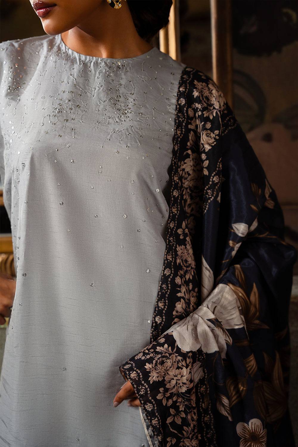 Saira Rizwan | Dahini Silk Pret | SWAN - SRLP04-25 by Maria Faisal - Registered Vendor of : Saira Rizwan - type : Ladies Clothes - 100% original wedding dresses