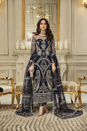 House of Nawab | Luxury Formals | SANEA B - Designer Dress with Intricate embroidery and embellishments. Shop elegent wedding dress at Maria Faisal.