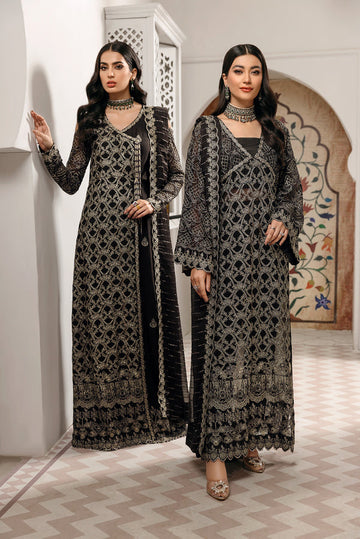 House of Nawab | Luxury Formals | NERMIN - Designer Dress with Intricate embroidery and embellishments. Shop elegent wedding dress at Maria Faisal.