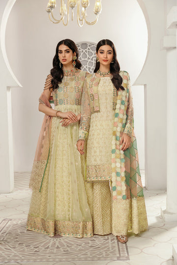 House of Nawab | Luxury Formals | MEHARMA - Designer Dress with Intricate embroidery and embellishments. Shop elegent wedding dress at Maria Faisal.