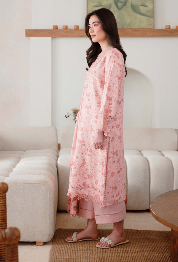 Humdum | Layla 25 | D02 - is Pink dress from Humdum - Ladies Clothes - Maria Faisal