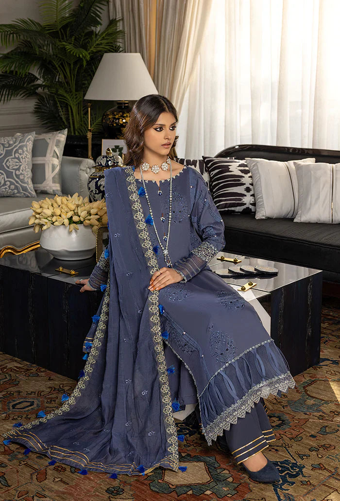 Humdum | Charlotte Chikankari Lawn | D02 - Ladies Clothes