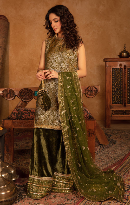 Maya | Raazi Velvet 24 | GULZAR - Ladies Clothes - Maria Faisal