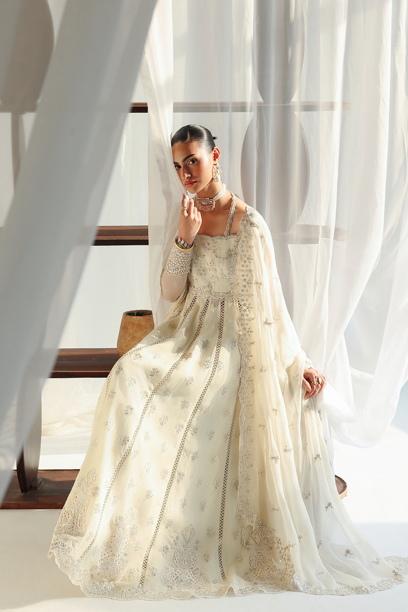 Qalamkar | Chiffon 26 | QCC-07 AMERA - Formal Dress - available at Maria Faisal in UK and USA.