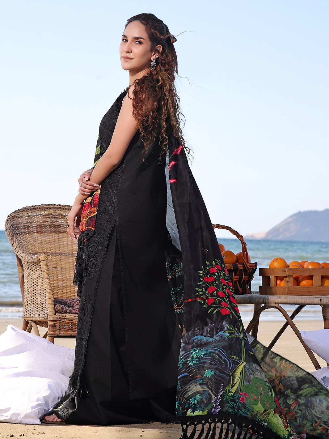 Izel | Saahil Signature Lawn 24 | NUREH - Maria Faisal