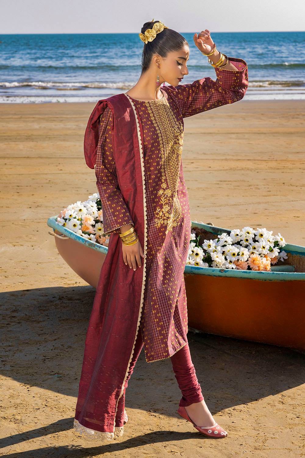 Gul Ahmed | Taara 25 | MJ-42038 by Maria Faisal - Registered Vendor of : Gul Ahmed - type : Ladies Clothes - 100% original wedding dresses