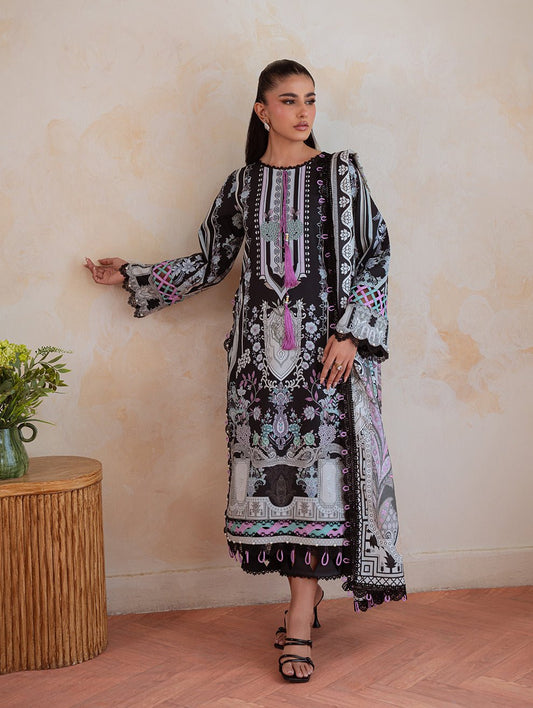 Jade | Cambric 25 | URBANE CAMBRIC PRINTS 2025 Q - is Black dress from Jade - Ladies Clothes - Maria Faisal