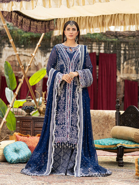 Jade | Dastaan Wedding Formals 25 | 2DASTAAN 2025 - is Blue dress from Jade - Ladies Clothes - Maria Faisal