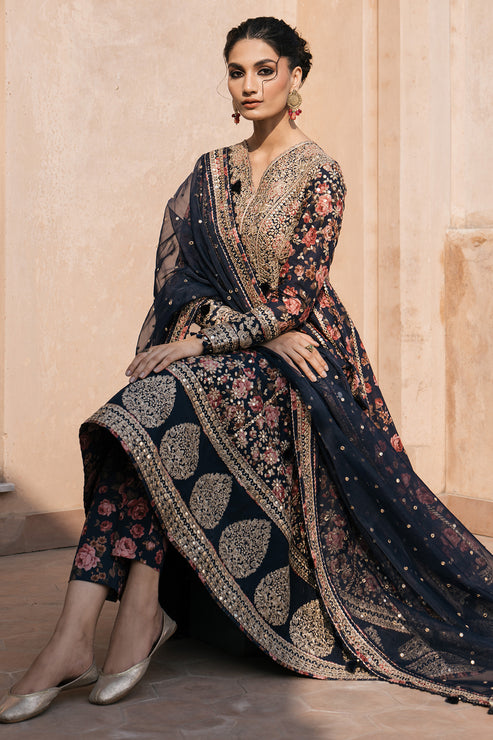 Jazmin | Shahkaar Luxury Lawn 24 | SL24-D1 - Maria Faisal.
