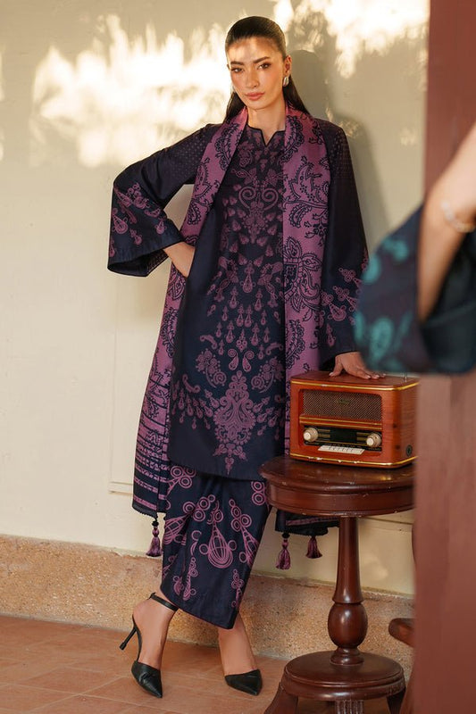 Jazmin | Winter 25 | UW - 0182 L - is Blue dress from Jazmin - Ladies Clothes - Maria Faisal