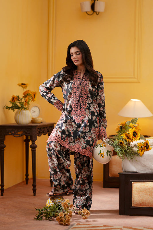 Saira Rizwan | Joolie Co ords | CHARCOAL-JBP25-02 - Ladies Clothes - Maria Faisal