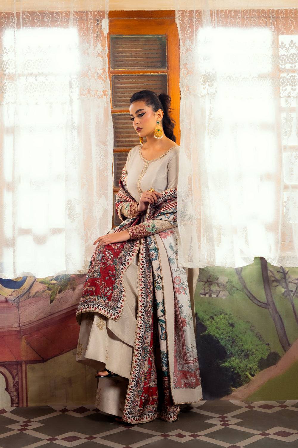 Saira Rizwan | Dahini Silk Pret | DUNE - SRLP01-25 by Maria Faisal - Registered Vendor of : Saira Rizwan - type : Ladies Clothes - 100% original wedding dresses