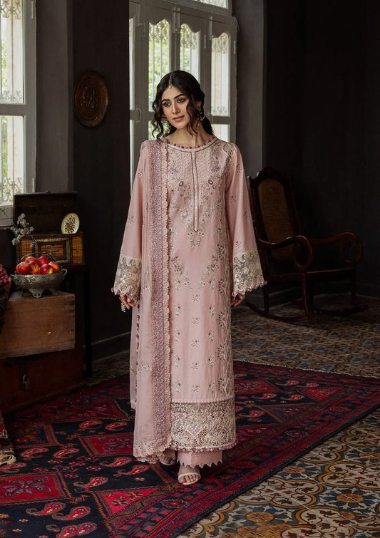 Kahf Premium | Kahf Karandi 25 | KKH - 08 ROSABELLE - is Light Pink dress from Kahf Premium - Ladies Clothes - Maria Faisal