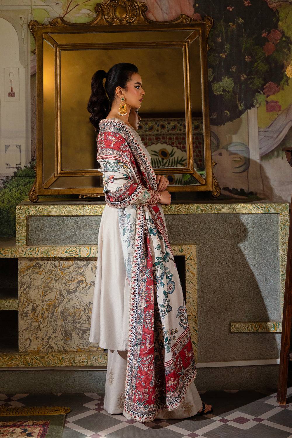 Saira Rizwan | Dahini Silk Pret | DUNE - SRLP01-25 by Maria Faisal - Registered Vendor of : Saira Rizwan - type : Ladies Clothes - 100% original wedding dresses