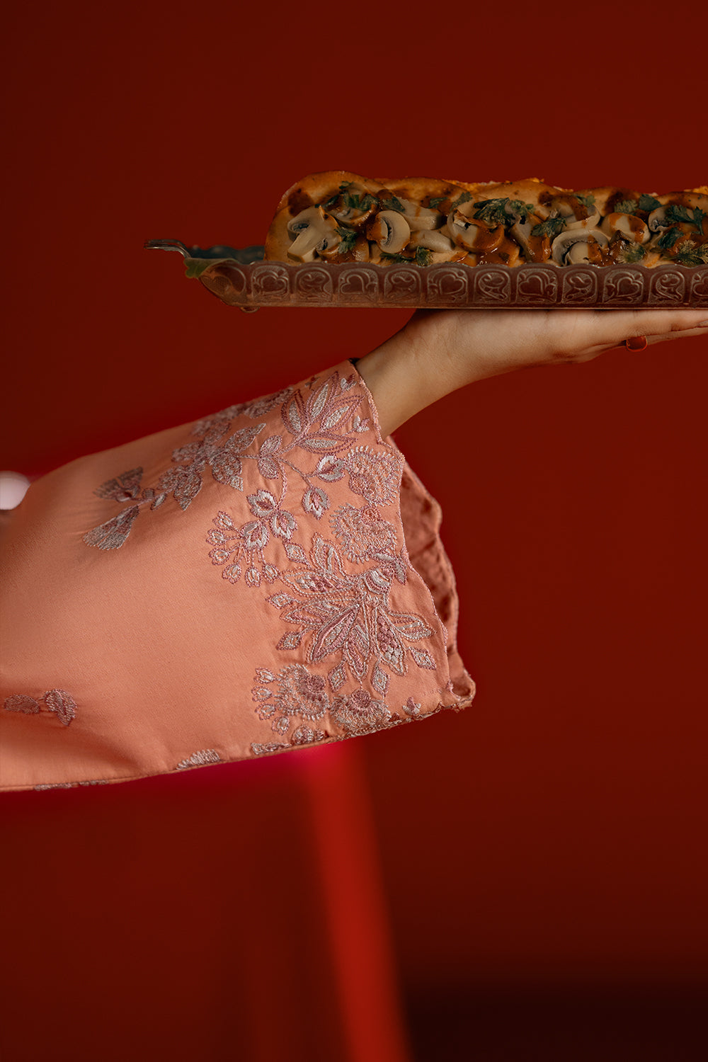 Saira Rizwan | Joolie Co ords | JOOLIE PEACH - JBP25-05 - - Maria Faisal