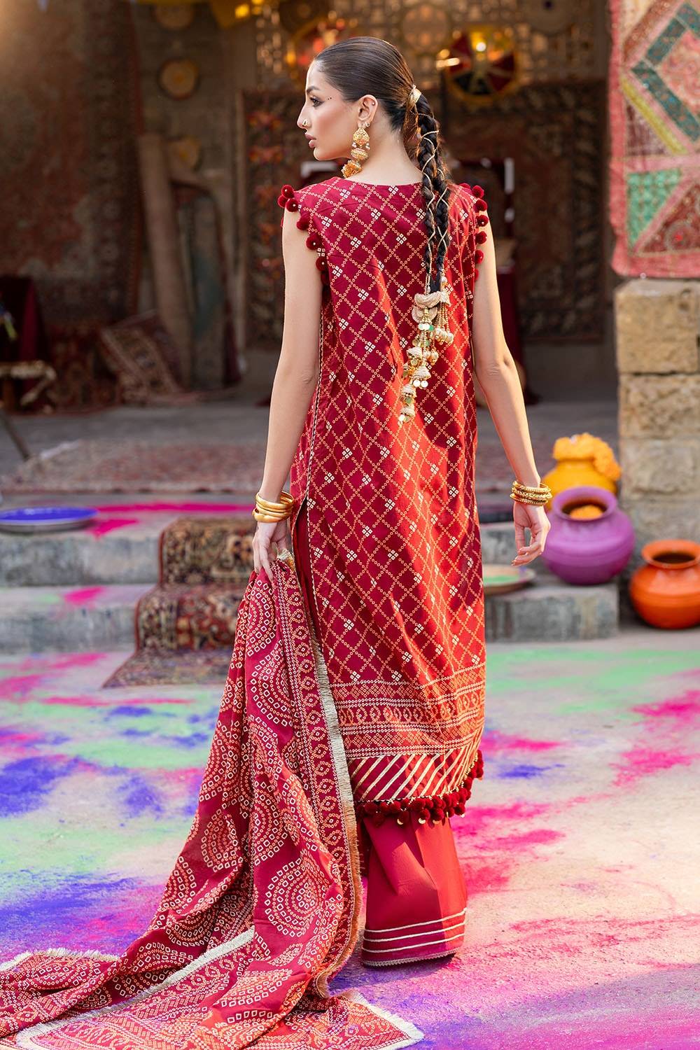 Gul Ahmed | Chunri Lawn 25 | CL-52138 B by Maria Faisal - Registered Vendor of : Gul Ahmed - type : Ladies Clothes - 100% original wedding dresses