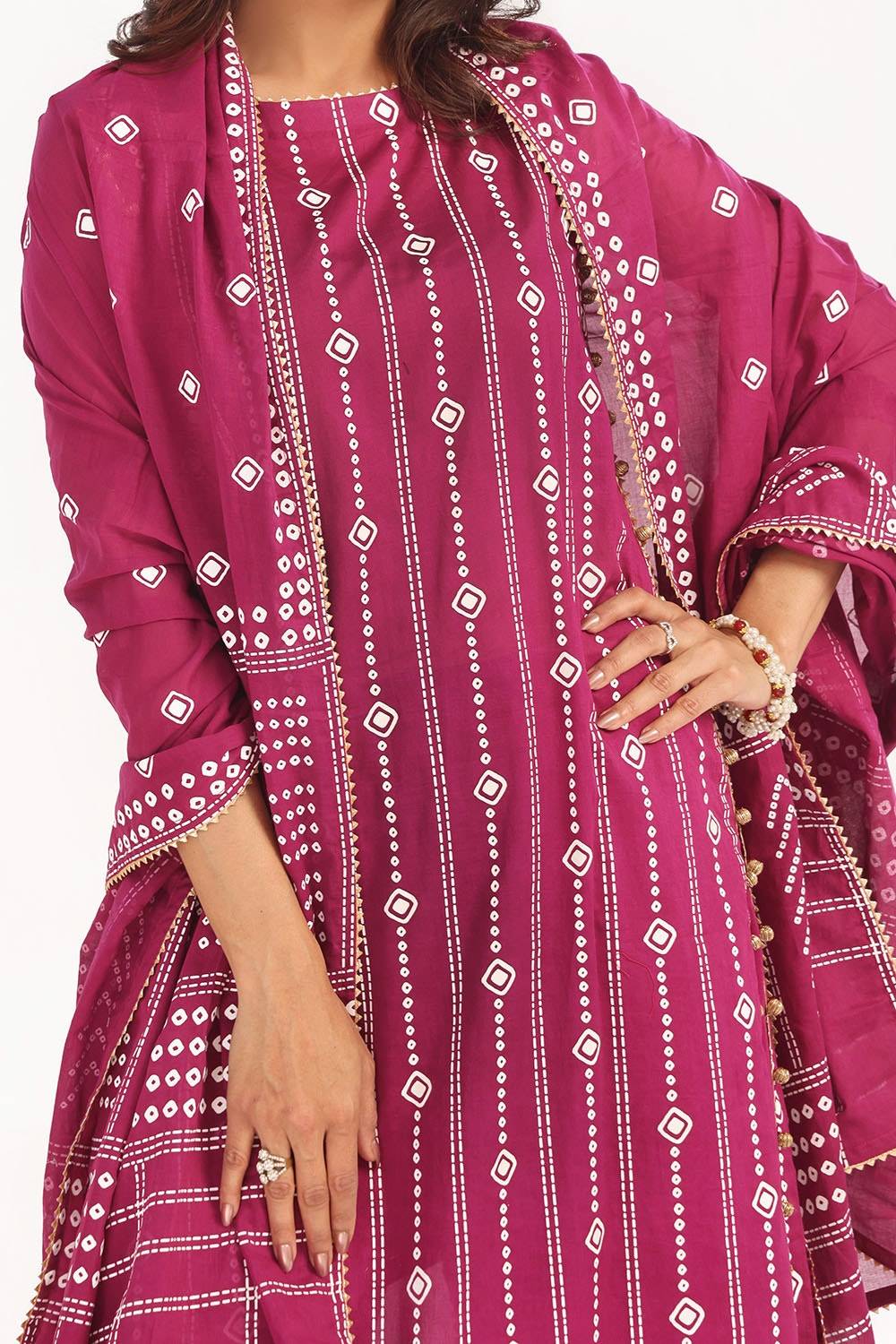 Gul Ahmed | Chunri Lawn 25 | CL-52185 A by Maria Faisal - Registered Vendor of : Gul Ahmed - type : Ladies Clothes - 100% original wedding dresses