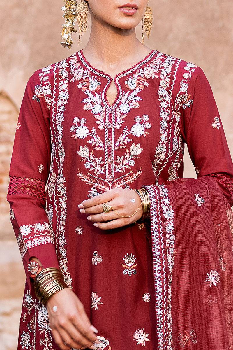 Cross Stitch | Eid Lawn Edit 25 | ROUGE ZEST by Maria Faisal - Registered Vendor of : Cross Stitch - type : Ladies Clothes - 100% original wedding dresses
