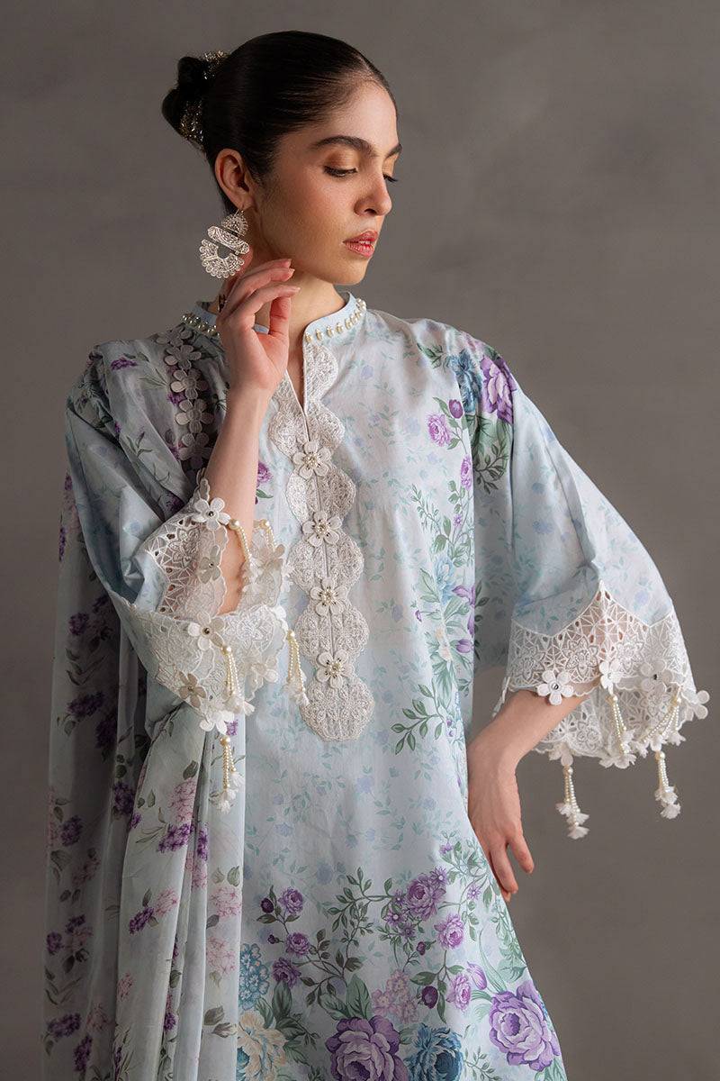 Cross Stitch | Eid Lawn Edit 25 | OCEAN BREEZE by Maria Faisal - Registered Vendor of : Cross Stitch - type : Ladies Clothes - 100% original wedding dresses