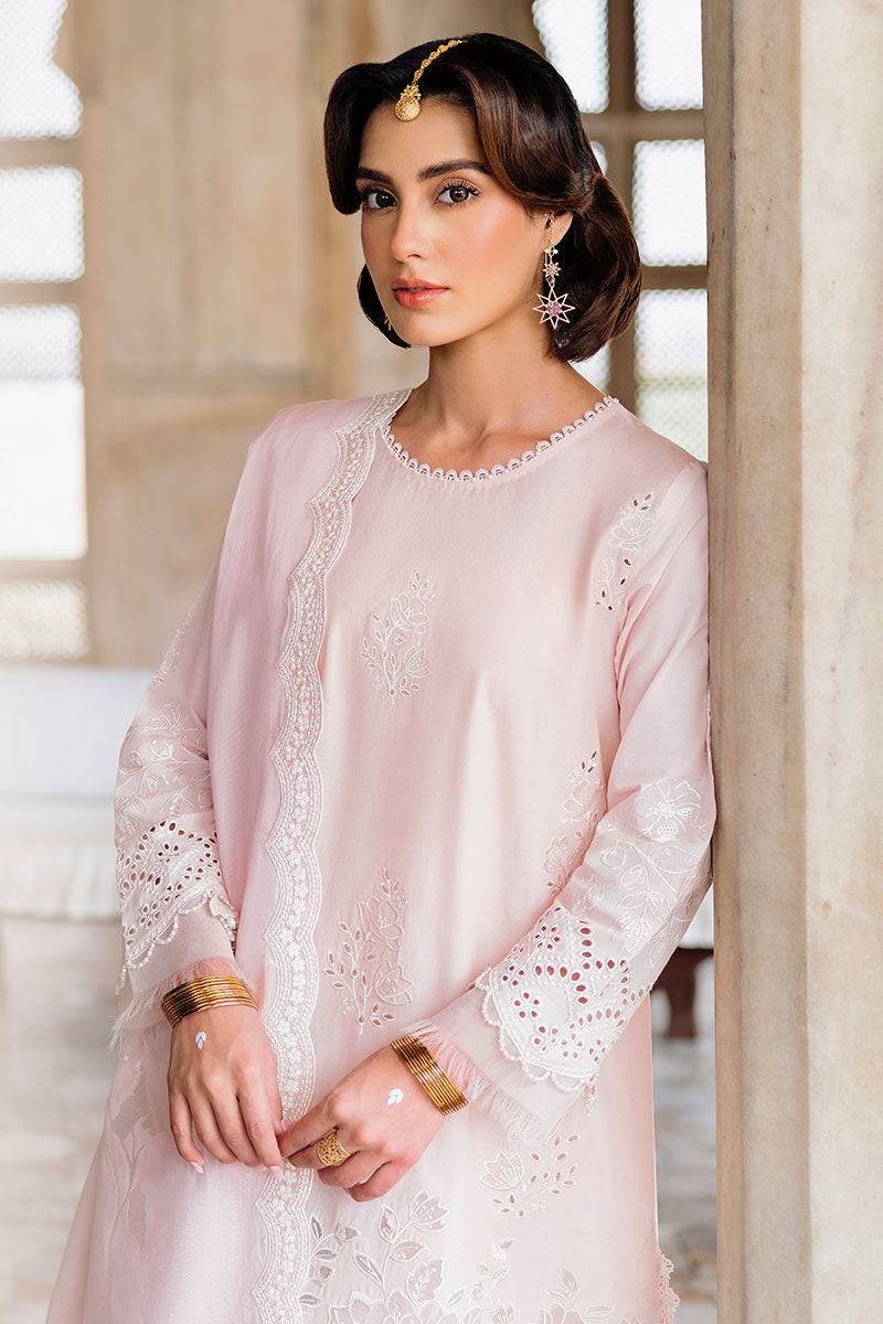 Cross Stitch | Eid Lawn Edit 25 | PEACH BLUSH by Maria Faisal - Registered Vendor of : Cross Stitch - type : Ladies Clothes - 100% original wedding dresses