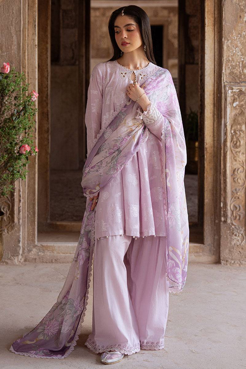 Cross Stitch | Eid Lawn Edit 25 | LAVENDER BLISS by Maria Faisal - Registered Vendor of : Cross Stitch - type : Ladies Clothes - 100% original wedding dresses
