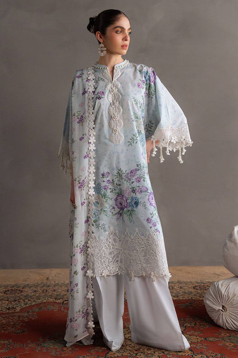 Cross Stitch | Eid Lawn Edit 25 | OCEAN BREEZE by Maria Faisal - Registered Vendor of : Cross Stitch - type : Ladies Clothes - 100% original wedding dresses