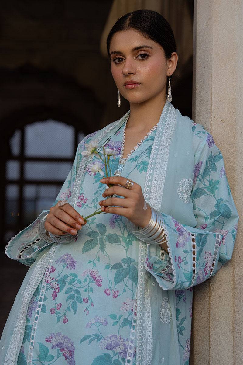Cross Stitch | Eid Lawn Edit 25 | MINT GLAMOUR by Maria Faisal - Registered Vendor of : Cross Stitch - type : Ladies Clothes - 100% original wedding dresses