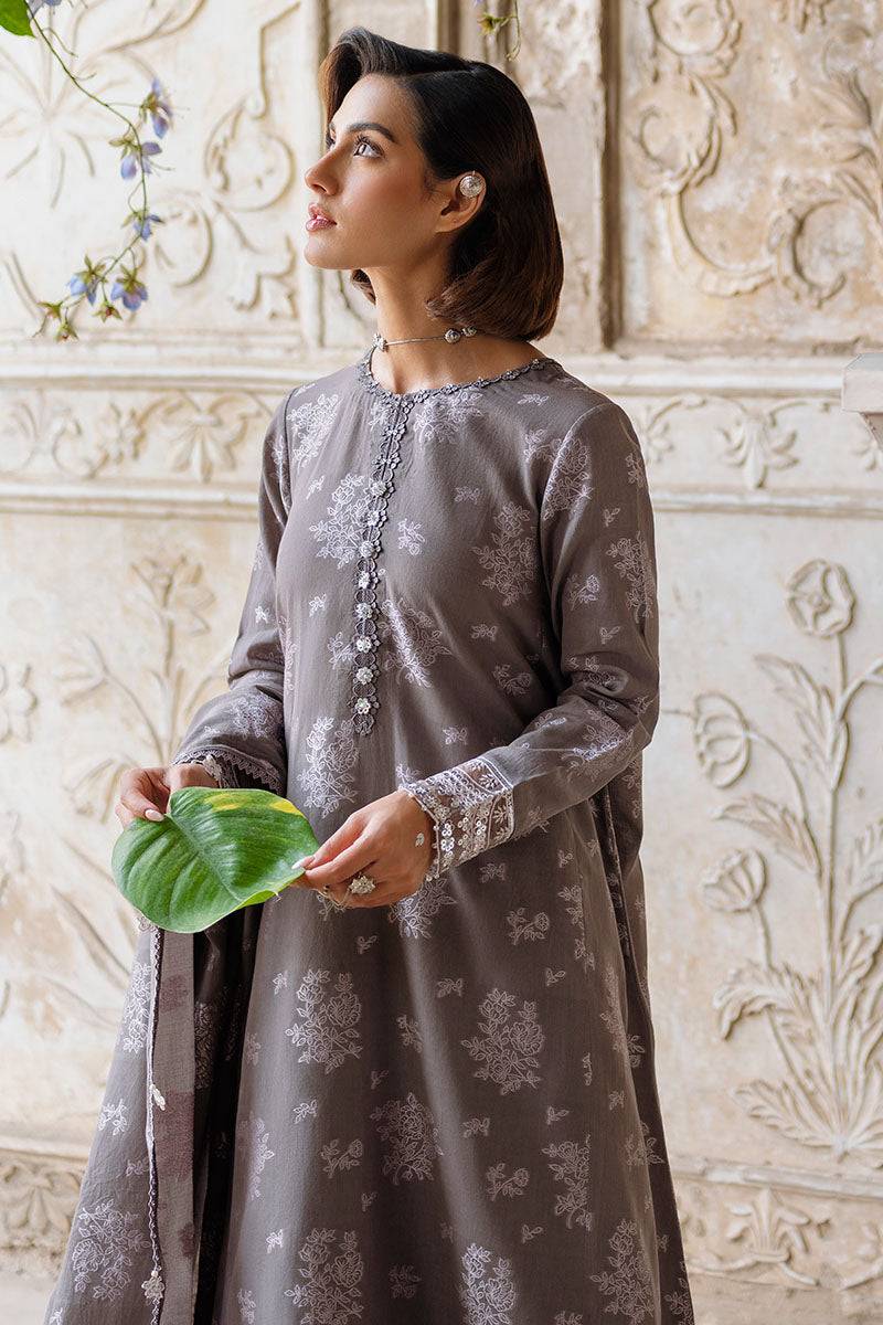 Cross Stitch | Eid Lawn Edit 25 | DESERT TAUPE by Maria Faisal - Registered Vendor of : Cross Stitch - type : Ladies Clothes - 100% original wedding dresses